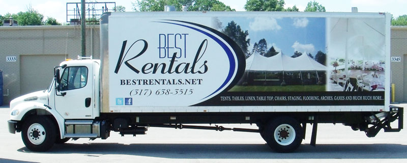 rental business wrap, moving truck wrap, rental company truck wrap