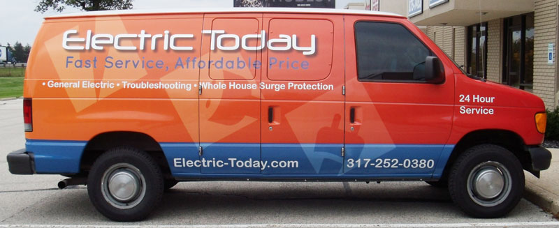 Ford Van Wrap, Electric Today Ford Van wrap, vehicle full wrap