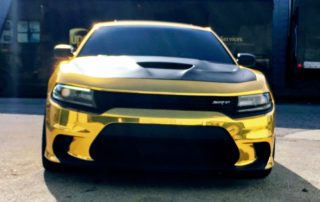 Gold Chrome Dodge Charger Hellcat